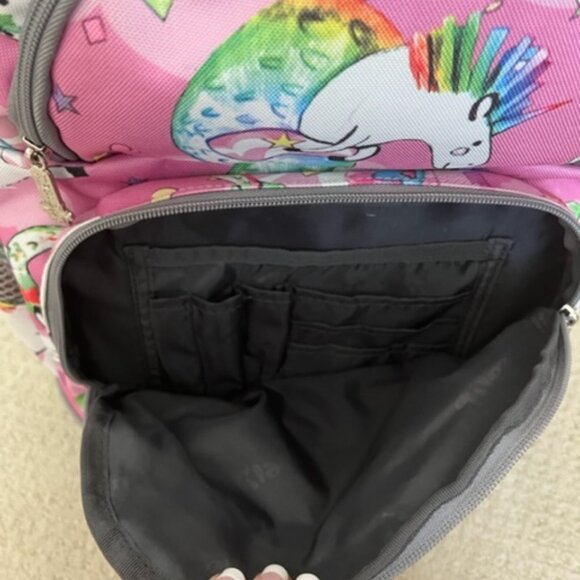 Tilami Rolling Unicorn Backpack 16 Inch School College Travel Carry-on Backpack - Picture 2 of 9
